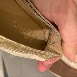 ✨ NEW YOSI SAMRA GIRLS GOLD GLITTER FLATS - SZ 7